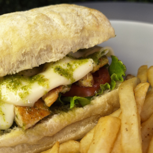 Sándwich Pollo al Pesto